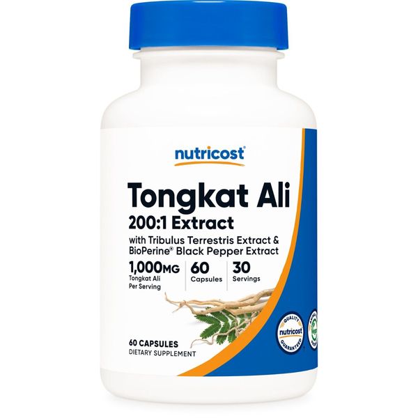 Nutricost Tong-kat Ali 500mg, 60 Capsules 200:1 Extract