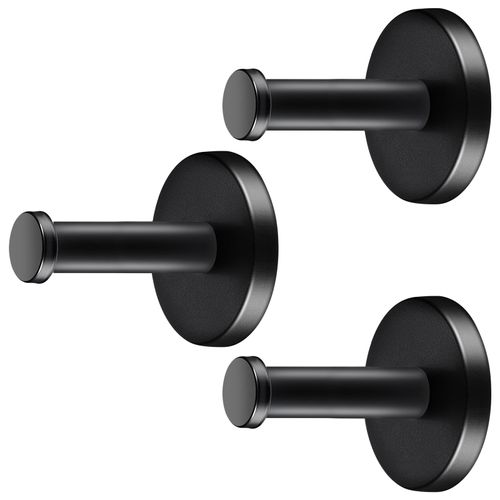 Bonsture Magnetic Hooks for Cruise Cabins, Black Magnetic Wreath Hanger, Locker Accessories, Strong Magnetic Hooks for Grill, Cruise Ship, Garage, Classroom, Whiteboard, Hanging (7.7lb)