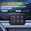 MICTUNING 6 Gang RGB Switch Panel ON/OFF Circuit Control Relay System Box Marine