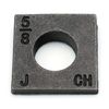 Beveled Square Washers in Plain Malleable Iron - 3/8" - 1-1/2" (100, 1/2")