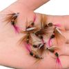 Handmade Fly Fishing Kit, 50/114 Pcs with Dry/Wet Flies, Streamers, Fly Assortment for Trout & Bass Fishing - 50 Pcs/Set, 6 Mixed Styles