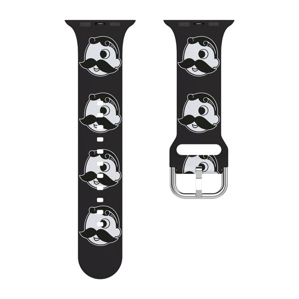 Natty Boh Logo (Black) / Apple Watch Band - 42/44/45