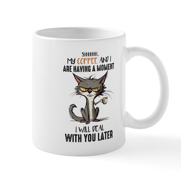CafePress Grumpy Cat Funny Saying Mugs 11 oz (325 ml) Ceramic Coffee Mug