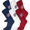 NFL SHIELD 6pk Crew Socks - BLU/WHT/RED - 39/42