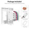 BN-LINK 7 Day Programmable In-Wall Timer Switch Digital for Fans, Lights, Motors