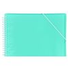 Oxford, A4 Plastic Sleeve Folder, 30 Transparent Sleeves, Turquoise