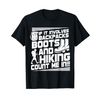 Hiking Tee, Hiking backpack & Hiking Boots Design - T Shirt