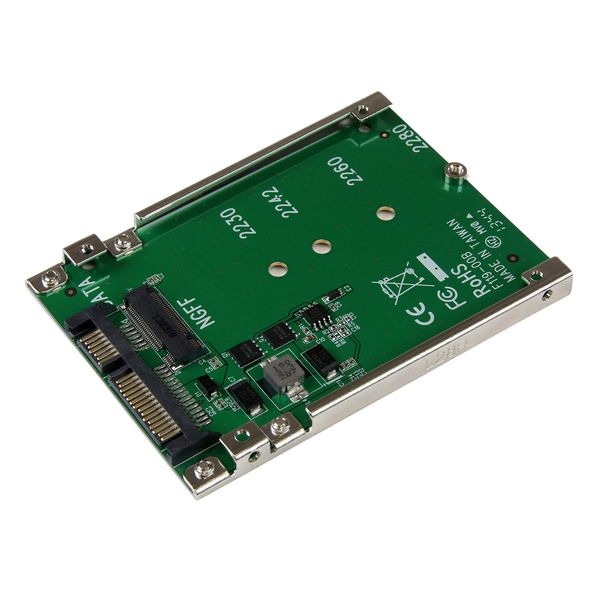 StarTech.com M.2 SSD to 2.5" SATA Adapter, Open Frame Housing, 7mm Height, SAT32M225