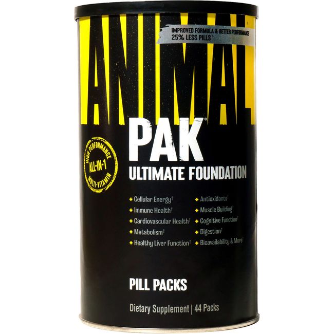 Universal Nutrition Animal Pak Dietary Supplement 44 Packs