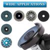 Saipor 5/8''-11 Thread Angle Grinder Flange Nut, Metal Quick Release Locking Nut for Angle Grinder with 5/8-11 Threaded Spindle (Black)