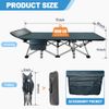 H&ZT Folding Camping Cot Classic Grey Quality Lightweight Heavy Duty Cot
