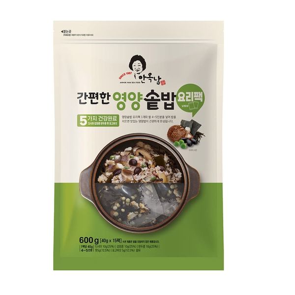 Ahn Ok-Nam Nutrient Cooked Rice Cooking Pack 40G x 15 Packs Costco, 15 Packs