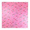 Children's Pink Foam Play Mats - 9 Soft Interlocking Floor Mats with Bird Pattern for Children