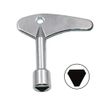 TOOLSTAR Triangle Socket, 9mm/ 0.35" Triangle Key Switch Key Wrench Gas Electric Elevator Emergency Lift Door Triangular Lock Keys (2 PCS)