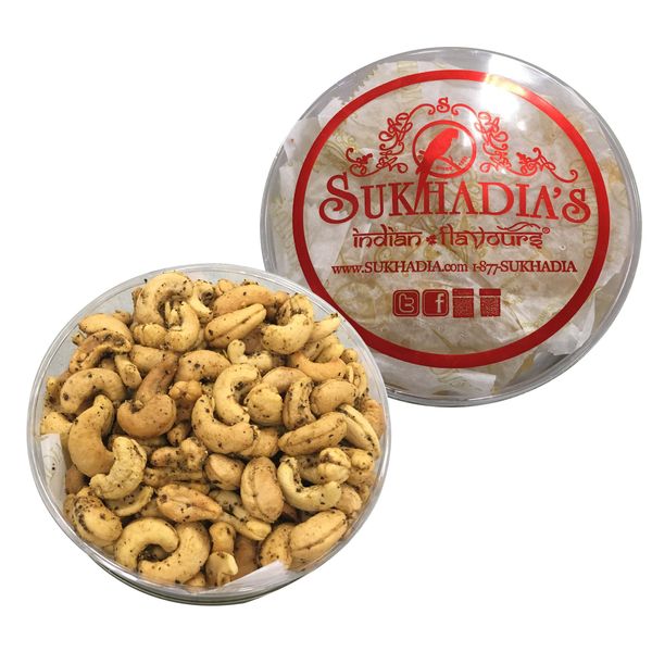 Sukhadia Sweets - Premium Black Pepper Cashews - 8oz box - Indian Mithai Gift - Freshly Made In USA