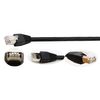 zdyCGTime 10inch Cat6e RJ45 M/F Shielded Ethernet Network Screw Panel Mount Extension Cable