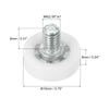 PATIKIL 16pcs 19mm Drawer Rollers Plastic Drawer Pulley Replacement Wheel with Nuts