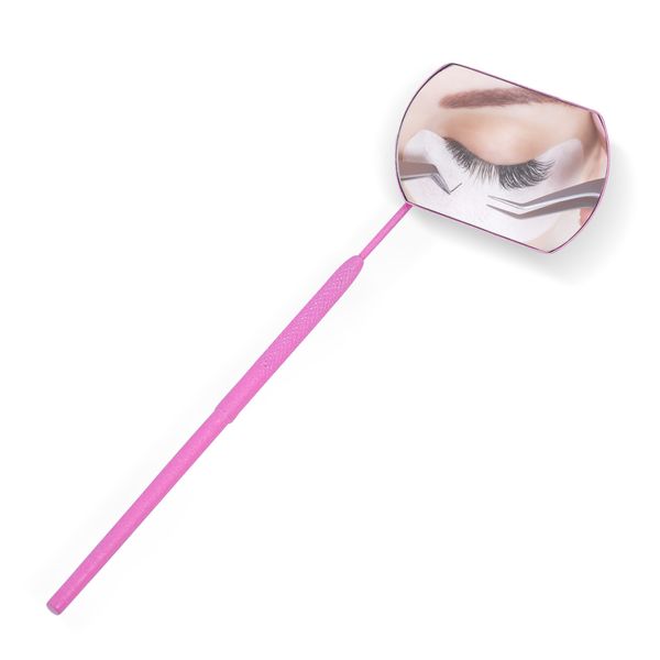 ZAMAHA Eyelash inspection Mirror- Beauty Lash Extension Tool (Universal Medium) (Eyelash Inspection Mirror (Universal Medium)) (1 Pc Universal Medium (Pink))