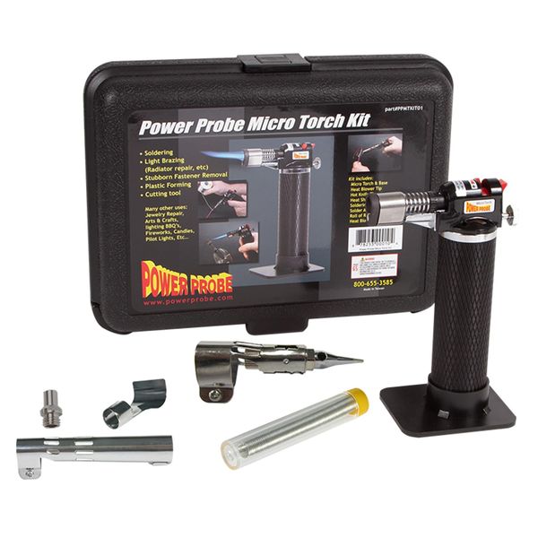Power Probe PPMTKIT01 Micro Torch Kit, Black