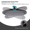 BRIGHT SHOWERS Rain Shower Head, 9 Inch High Pressure Waterfall Showerhead with Adjustable Angle and Anti-clogging Silicone Nozzles, Luxury Bathroom Overhead Shower, Oil-Rubbed Bronze