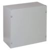 Hoffman 6"H x 6"W x 4"D Metallic Enclosure, Gray, Knockouts: No, Screws Closure Method