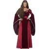 Smiffys Deluxe Medieval Queen Costume, L, Red