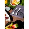 Eco Fork Open Stock, Bulk 12 Piece Set, White Reusable Bamboo
