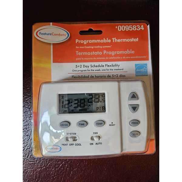 Programmable Thermostat #0095834 5 + 2 Day Feature Comforts