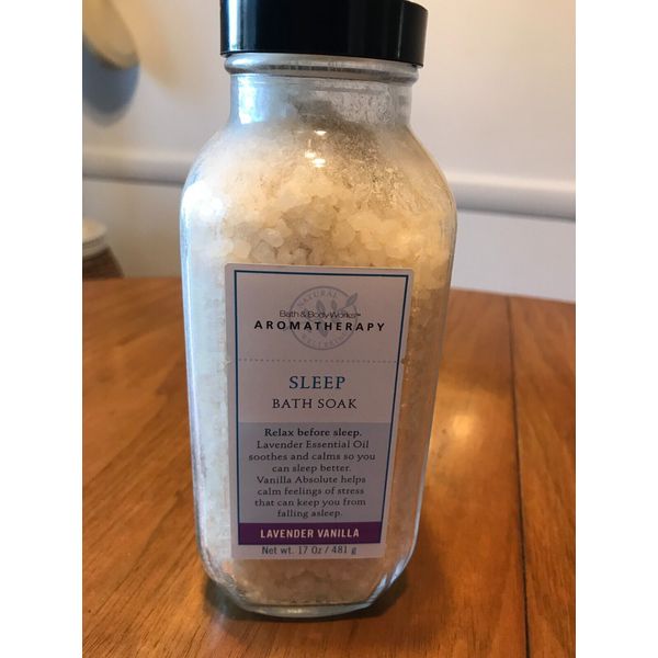 BATH & BODY WORKS AROMATHERAPY Lavender Vanilla SLEEP Dream Bath Soak 17 oz