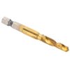 M6 Tap Drill Bit Set, 10PCS Tapping Bits 6mm M6 Combination Drill Taps Bit Set Hex Shank Screw Taps