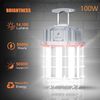 100W LED Temporary Work Light 14,500LM Linkable Hanging Construction Lamp 5000K