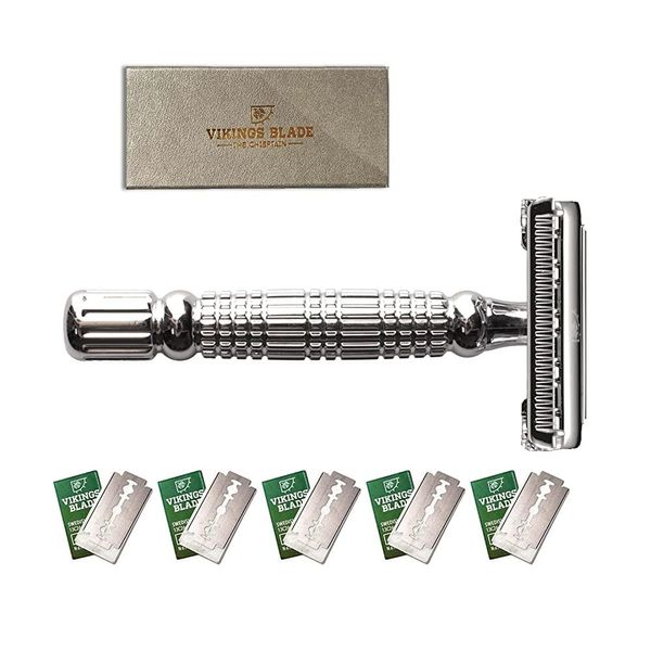 VIKINGS BLADE The Chieftain Double Edge Safety Razor (Neutrally Aggressive)