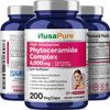 NusaPure Phytoceramides Complex 4000mg 200 Veggie Capsules (Non-GMO)