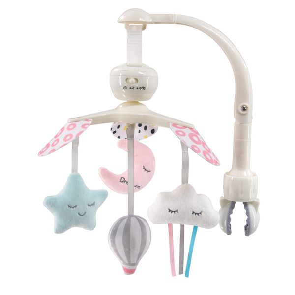 LADIDA Baby Mobile, Plays Music and Spins, Weather and Night Sky Theme, Easily Portable and Transportable (Fly up high)