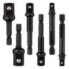 XIHIRCD 6pcs Impact Socket Adapter Set, 1/4, 1/2, 3/8 Inch Impact Driver Conversion Set Socket Driver Wrench Bits Attachments Drill Socket Adapter Hand Tools Kit for Daily Use