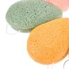 4 Pieces Konjac Facial Sponge, Face Exfoliation Cleaning Sponge Natural Exfoliating Puff Scrub for Makeup Removal and Gentle Deep Pore Cleansing