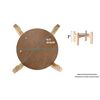 New Wave Enviro Natural Wood Water Dispenser Counter Stand, Natural Wood Finish, Easy Assembly with included hardware, 7 inch height