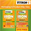 Vitron-C Iron Supplement Plus Vitamin C Coated Tablets 60 ct (4 Pack)