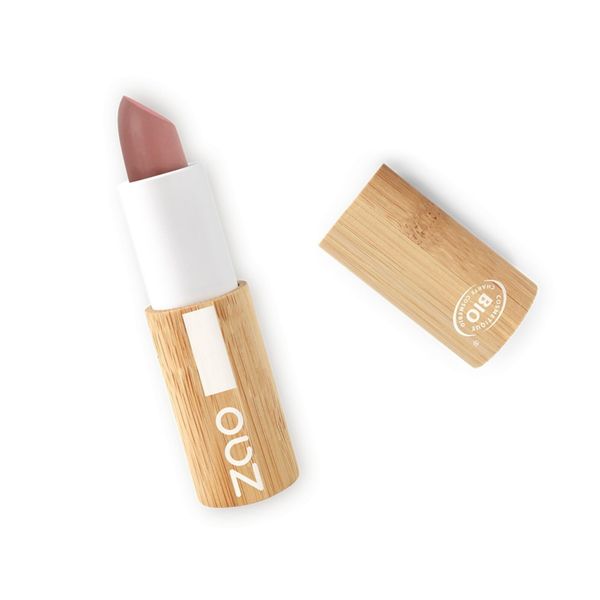 Zao Classic Lipstick Lustrous Moisturizing Creamy Formula Bamboo Case Long Lasting Intense Color Ultra Pigmented High Impact Makeup Lip Color Organic Pomegranate Extract & Shea Butter 3.5gr (476)