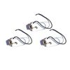 Fandeli E11 Lamp Socket Porcelain Bulb with e11 Screw Base Porcelain Lamp Holder Bracket (3 Pack)