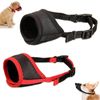 JSTHHTT 2 Pcs Dog Muzzle, Breathable Mesh, Adjustable, Size L, Black Red