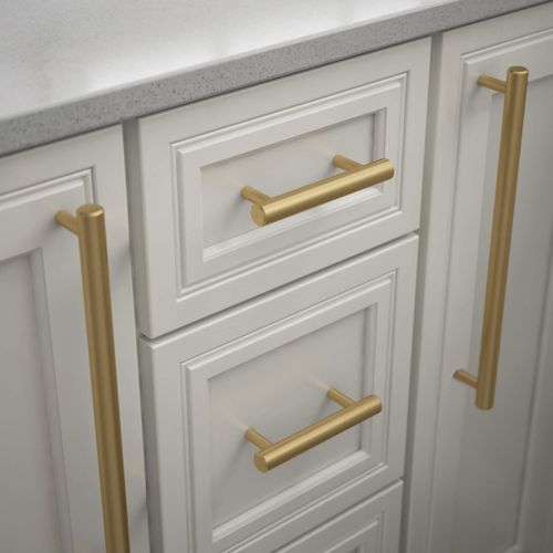 Franklin Brass Oversized Bar Cabinet Pull, Satin Gold, 12 (305mm) Drawer Handle, 1 Pack, P41890K-117-C