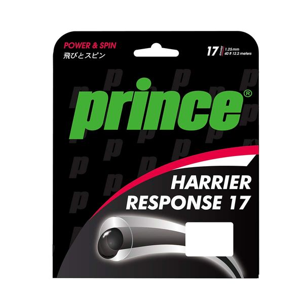 Prince Harrier Response 17 7JJ032 Rigid Tennis Gut Clear Gray