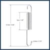 INFINAUTO Motorcycle Main Stands Bracket Kickstand Return Spring for GN125 Stylish Design