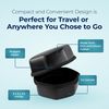 Adaptive Sound Technologies LectroFan Travel Case - Travel Case for LectroFan Sleep Sound Machine - Protective Case for LectroFan Sleep Device - Lightweight EVA & Silicon Rubber - Zip Close - Black