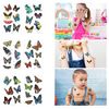 6 Sheets Butterfly Temporary Tattoos, Colorful Butterfly Tattoo Stickers Waterproof Self-Adhesive Tattoos for Women Girls Daily Makeup Birthday Party Carnival (Mixed Styles)