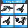 Gadpiparty Game Controller Bracket Holder Phone Stand Clamp for Controller Black Abs Material