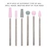 6pcs Nail Drill Bit Sets, Tungsten Steel Nail File Bits Nail Art Tools For Acrylic Nails, Electric Nail File Acrylic Gel Nail Bit Kit, Cuticle Remover Bits for Manicure Pedicure, Home Salon [JG #5]