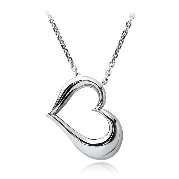 Jewel of Memory Cremation Pendant Silver V925 Memorial Cremation Urn Necklace Open Heart