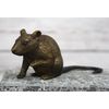 Thermobrass H. Packmor Bronze Sitting Mouse Figurine